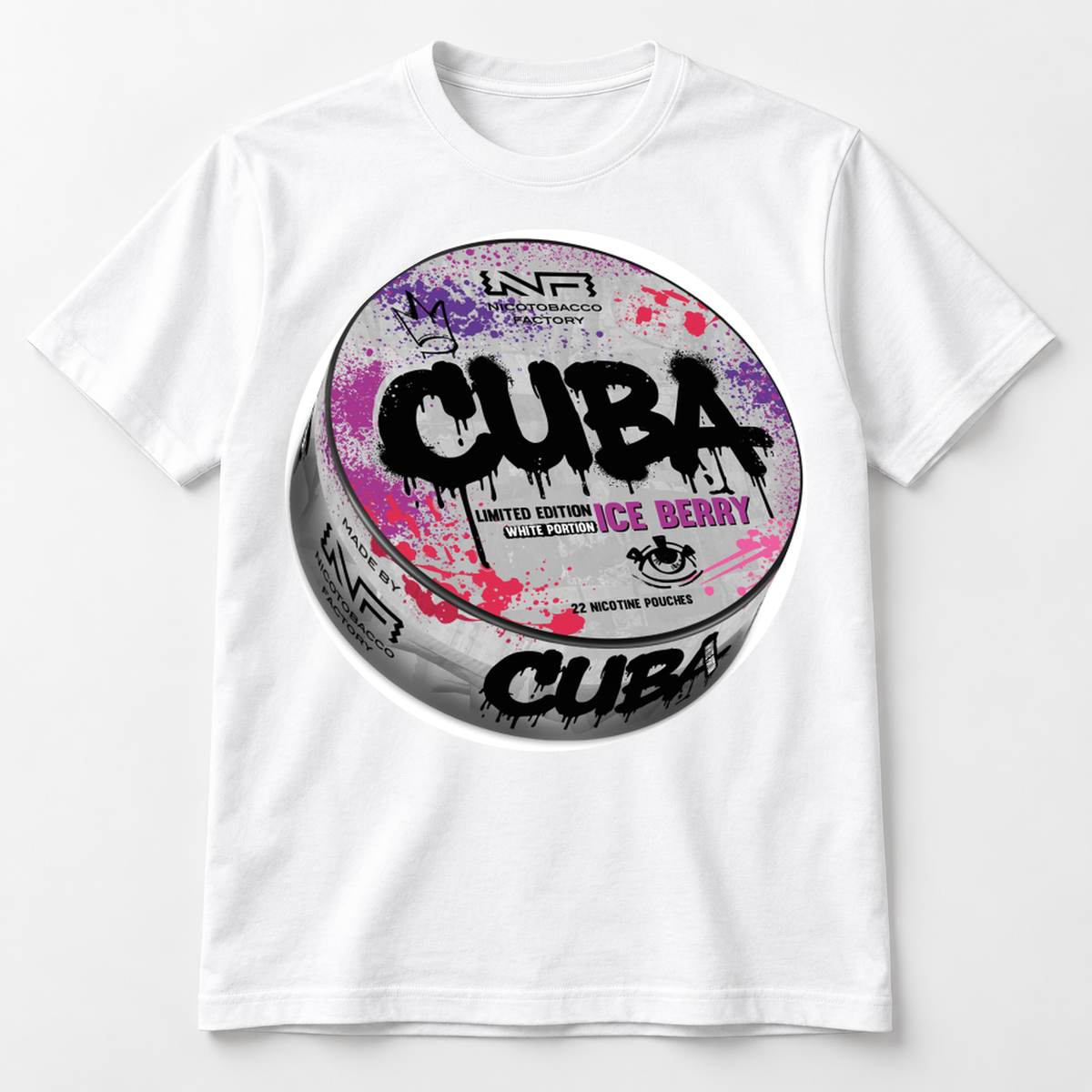CUBA White Limited Edition Ice Berry T-Shirt