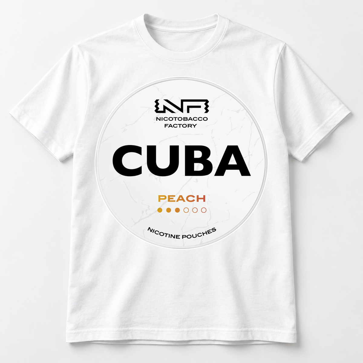 Cuba White Peach T-Shirt