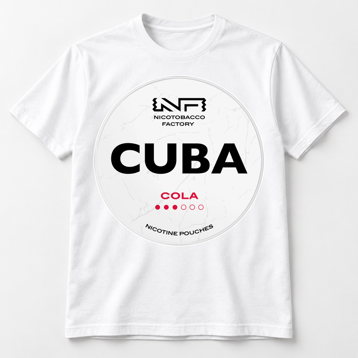 CUBA White Cola T-Shirt